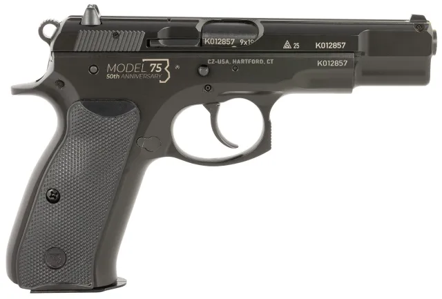 CZ-USA 75 B 50th Anniversary 9mm Luger 4.60 In 10+1 Black - CZ-USA - 9mm