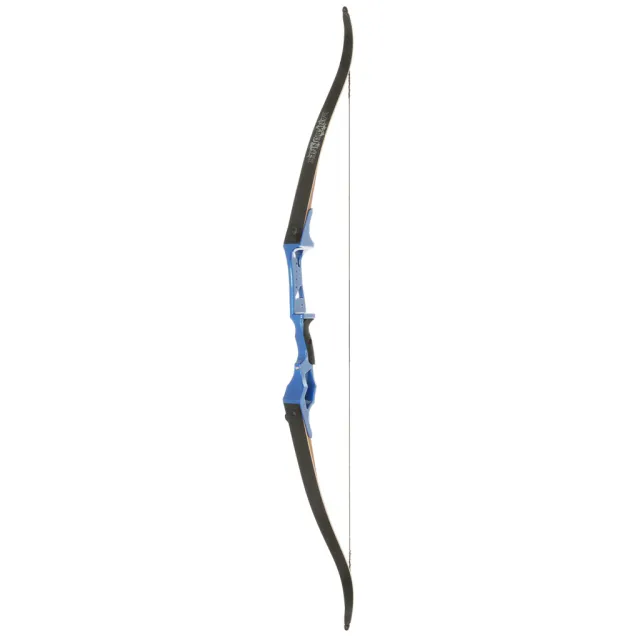 Fin-Finder Bank Runner 58In 20lb RH Bowfishing Recurve Blue - Fin-Finder