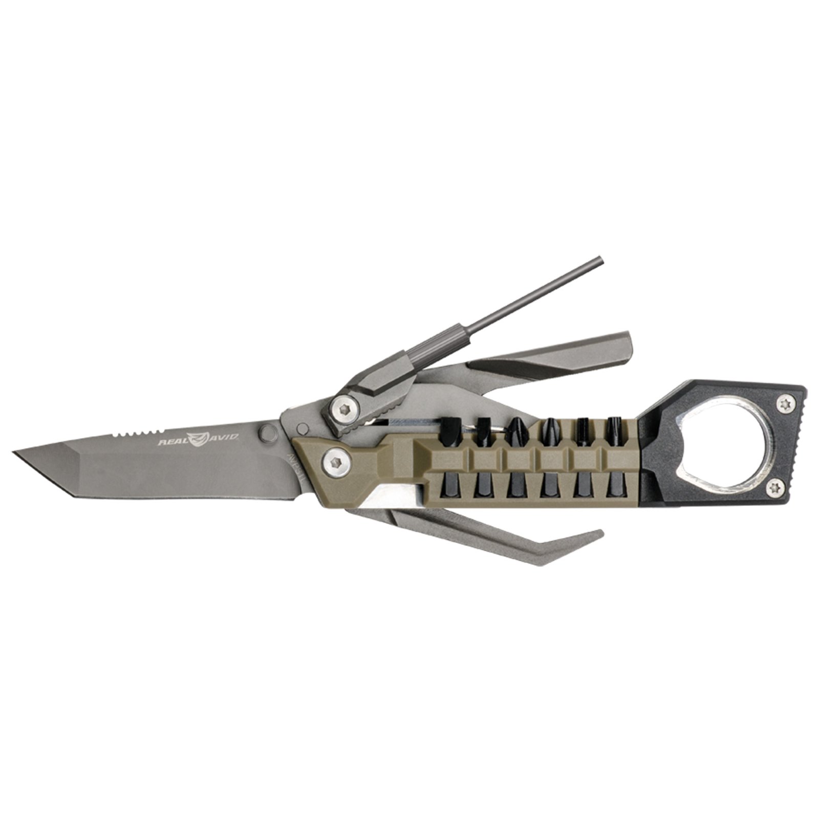 Real Avid AVPSTL Pistol Tool Stainless Steel Multi-Purpose 3" Serrated - Real Avid