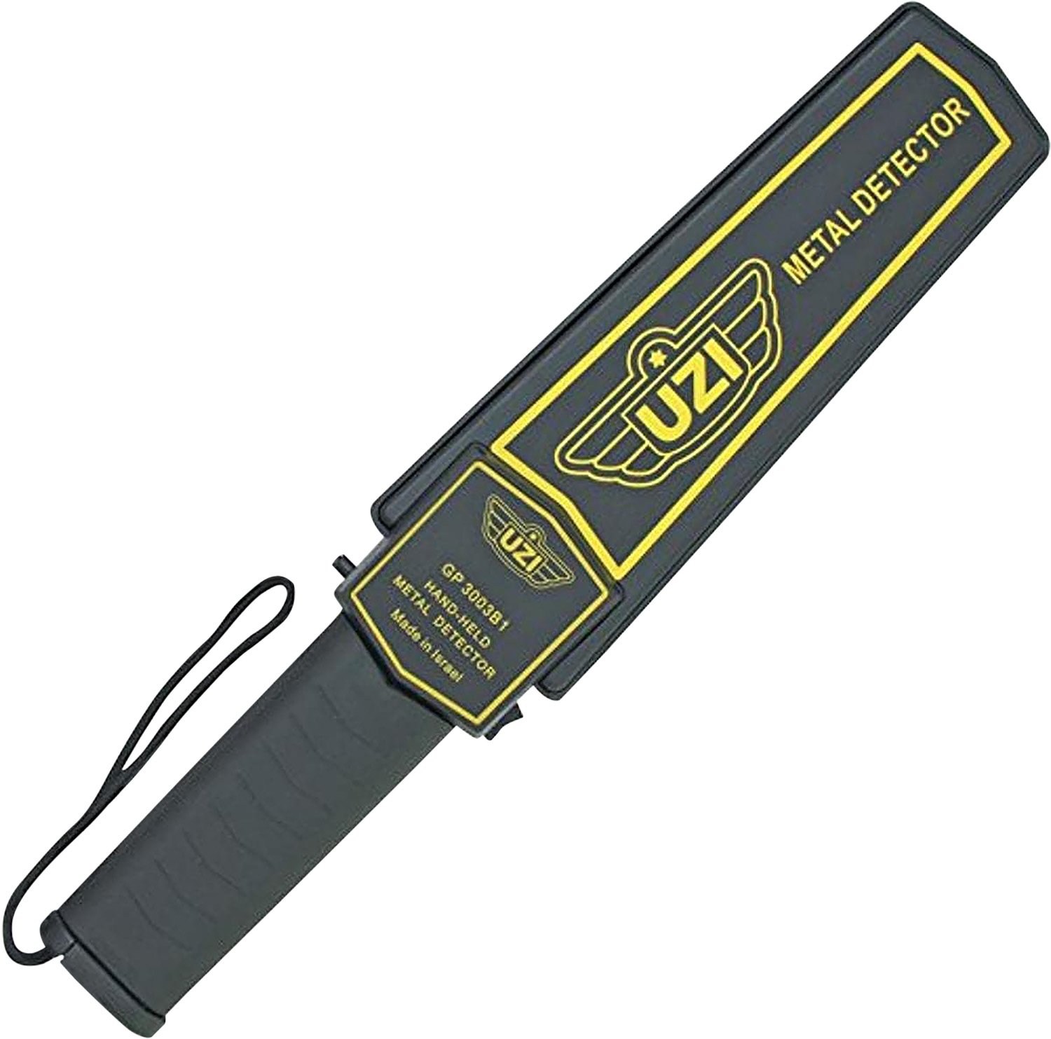 Uzi UZIHHSC1 Handheld Metal Detector Black/Yellow High-Impact Plastic - Camp Chef