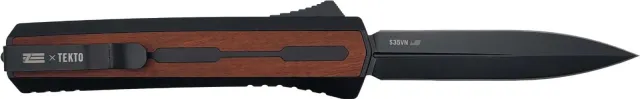 Zastava ZA7AWD A7 OTF Knife, Walnut Handle, S35VN Dagger Blade - Zastava Arms