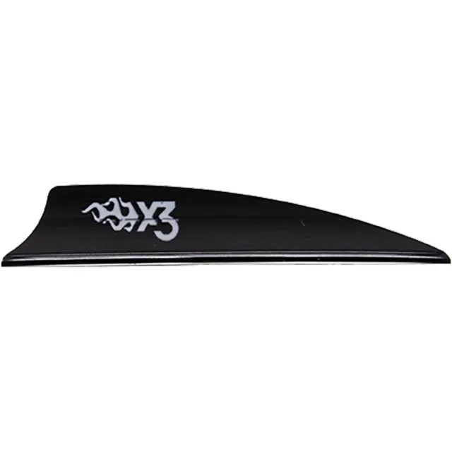Buy Bohning X3 Vanes Black 2.25 in. 100 pk. Shield Cut Ultra-Stiff Lower Profile Design online