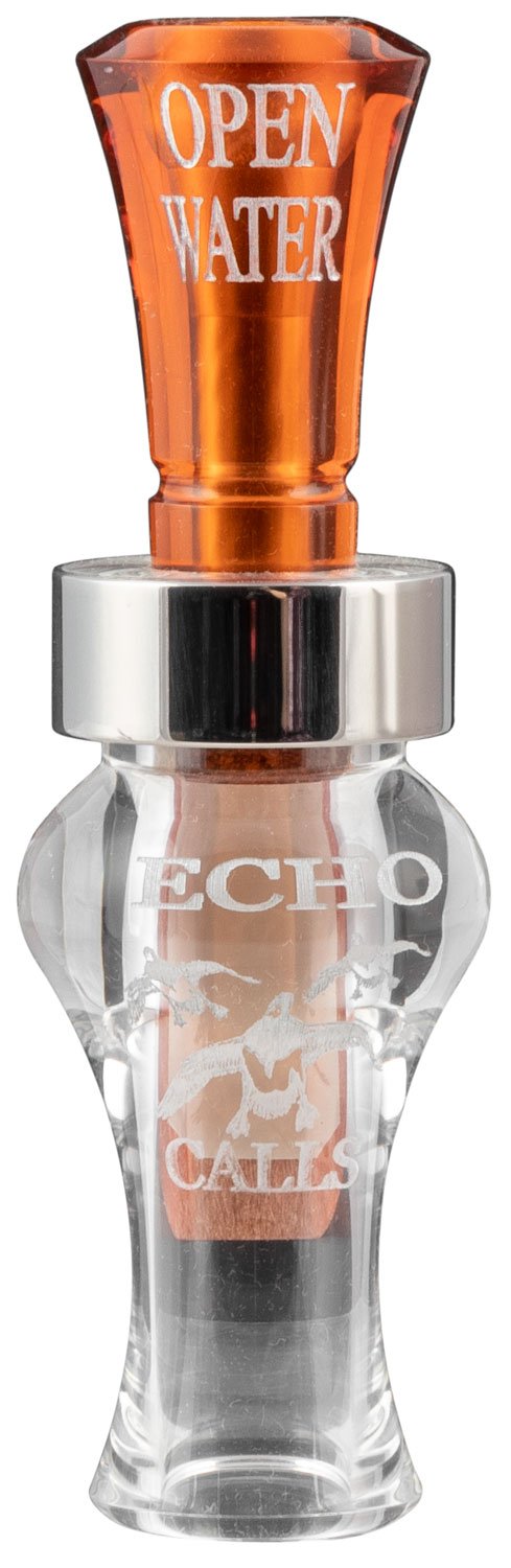 Echo 77758 Open Water Duck Call Bourbon Acrylic Single Reed Mallard - ECHO