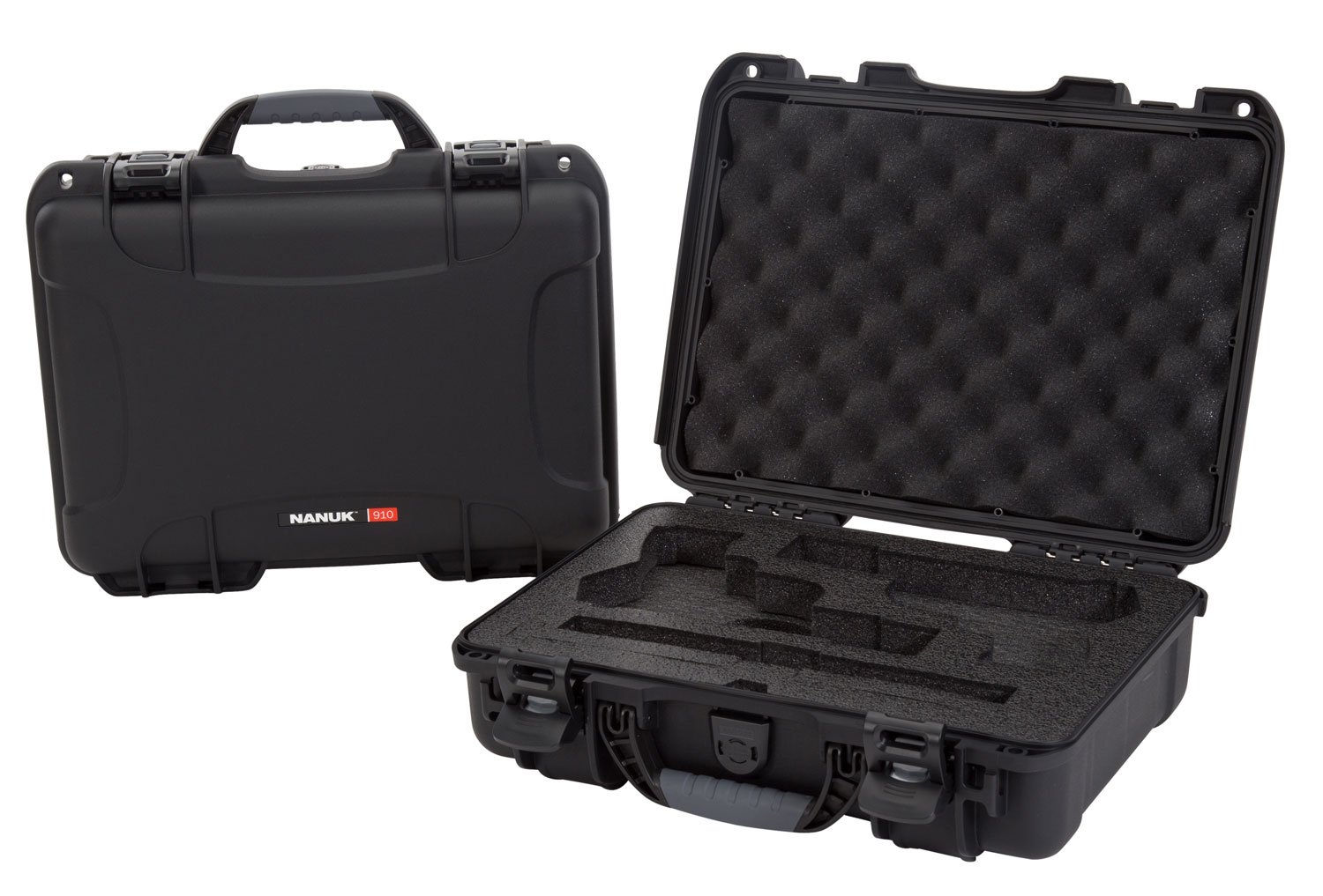 Buy Nanuk 910 Classic 2 Up Pistol Case Black Polymer Foam Latches online