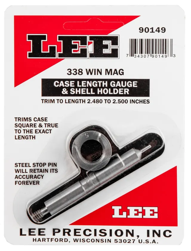 Buy Lee Precision Case Length Gauge & Shell Holder 338 Winchester M online