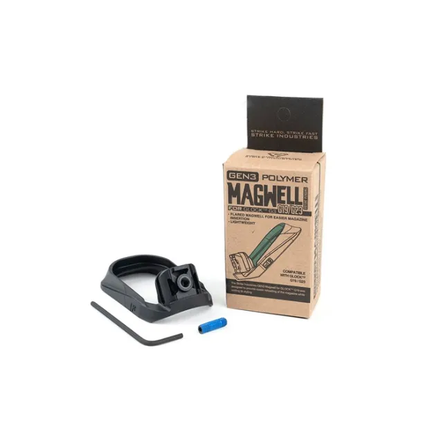 Strike Industries G3MAGWELL19 Flared Magwell Black Polymer for Glock 19/23 - View 2