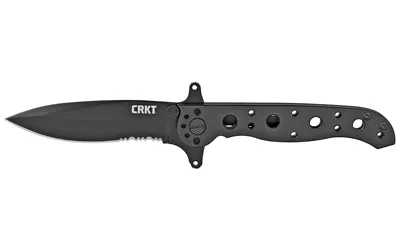 Columbia River Knife & Tool M21-10 3.1 In Serrated Drop Blade Black SS - View 2
