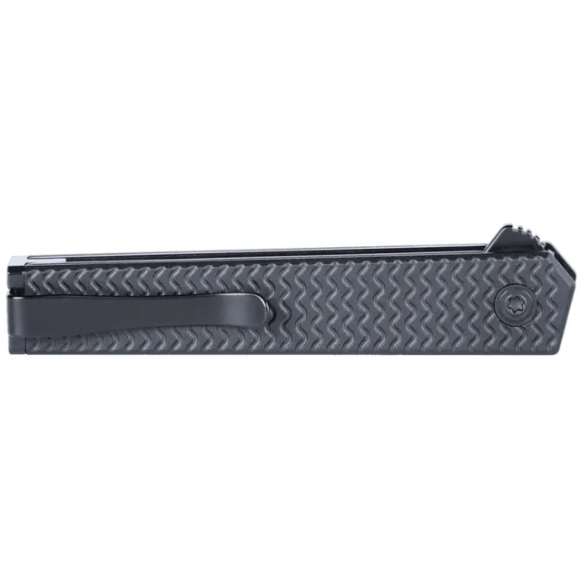 CRKT 7081D2K CEO Microflipper 2.36" D2 Steel Blade, Black Aluminum Handle - View 2