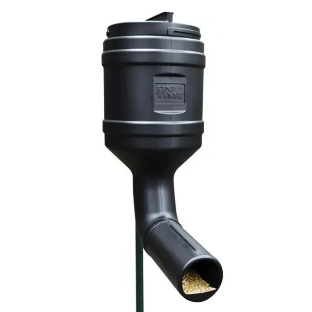 On Time 71800 T-Post Gravity Feeder Black UV Resistant Polyethylene with - View 2