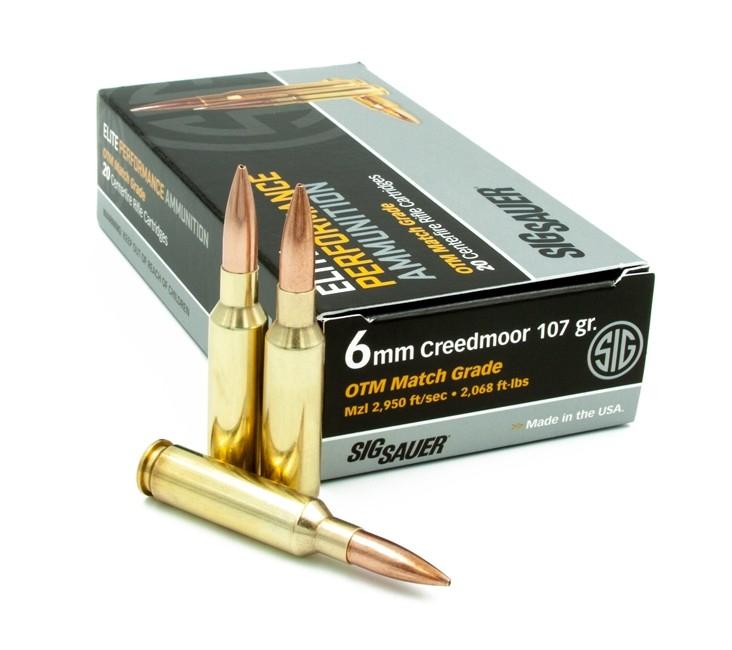 Sig Sauer E6MMCM220 Marksman Elite 6mm Creedmoor 107 gr OTM 20 Bx - View 2