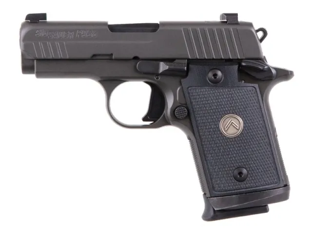 Sig Sauer P938 Micro-Compact Legion 9mm Luger 3" 10+1 Gray Cerakote Stainless Steel Black G10 Grip X-Ray3 Night Sight - View 2