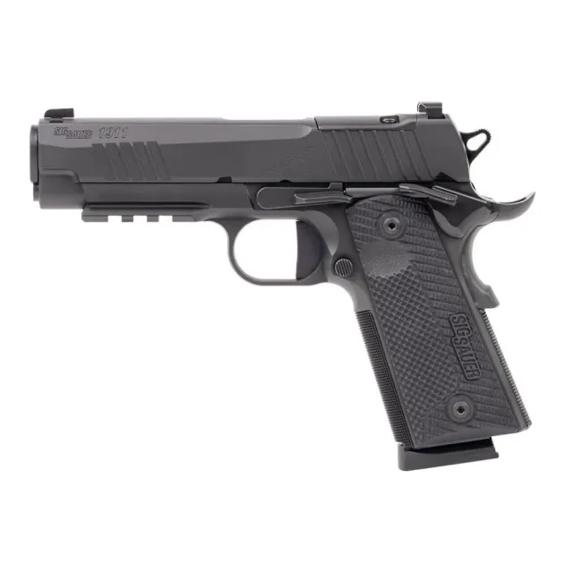 Sig 1911 XCARRY .45ACP 4.25" Barrel XRAY3 Sights, 8RD, G10 Grip - Black - View 2