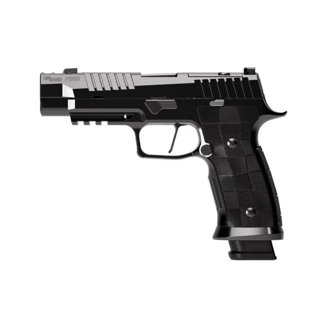 Sig Sauer Reserve Collection P320-SXG Handgun 9mm Luger 21rd Magazines(3) 3.9 Compensated Barrel Hi-Polish DLC - View 2