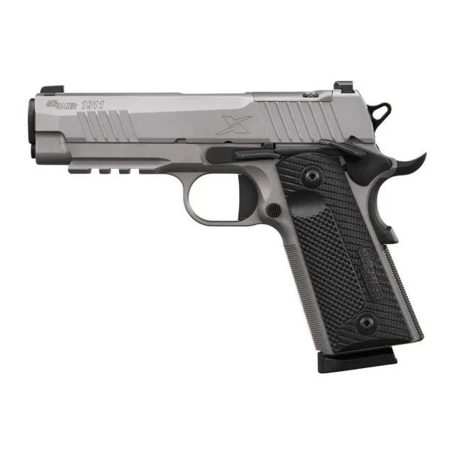 Sig Sauer 1911-XCARRY Stainless Handgun .45 ACP 8rd Magazine(2) 4.2 Barrel Optic Ready - View 2