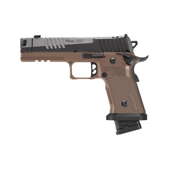 Sig Sauer P211 GTO Combat SAO Handgun 9mm Luger 23rd(1)&21rd(2) Magazines 4.4 Barrel Optic - View 2