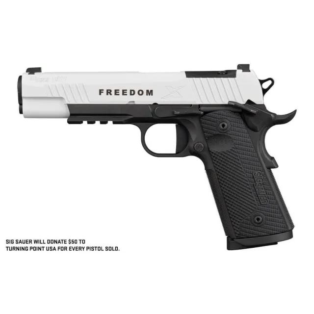 Sig SAUER 1911XR-45-TWXR3-TP 1911 X Series 45 ACP 5.0" White Cerakote Semi-Auto Pistol - View 2