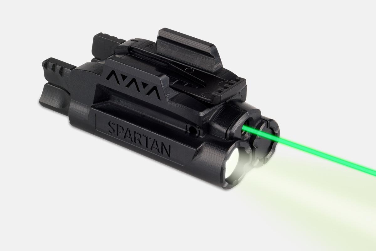 LaserMax Spartan SPS-C-G Rail-Mount Laser Green/White LED 0.63in@20yd - View 2
