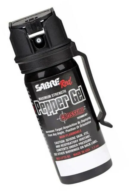 Sabre MK3-CFTG-BC Crossfire Pepper Gel 1.8oz Black 18ft Range 18 Bursts - View 2