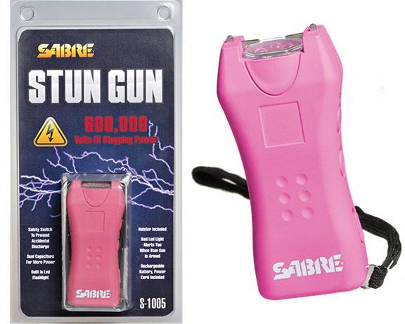 Sabre Pink Stun Gun LED Flashlight 1.60 uC S-1005-PK - View 2