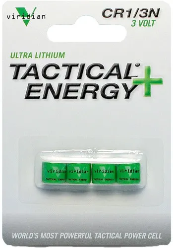 Viridian 3500002 1/3N Batteries Tactical Energy Green 3.0 Volts (4) Single Pack - View 2