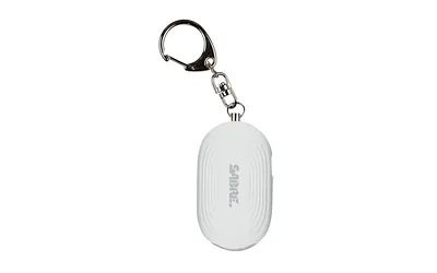 Sabre 2-in-1 Alarm 130db 20 Lumen LED Light Snap Hook White - View 2