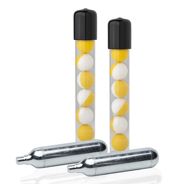 SABRE SPINERTR01 14 Inert Projectiles 2 CO2 Cartridges Pack - View 2