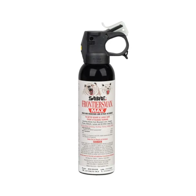 Sabre FBADX-03 Frontiersman Bear/Mountain Lion Spray 7.9 oz 40 Ft Range - View 2
