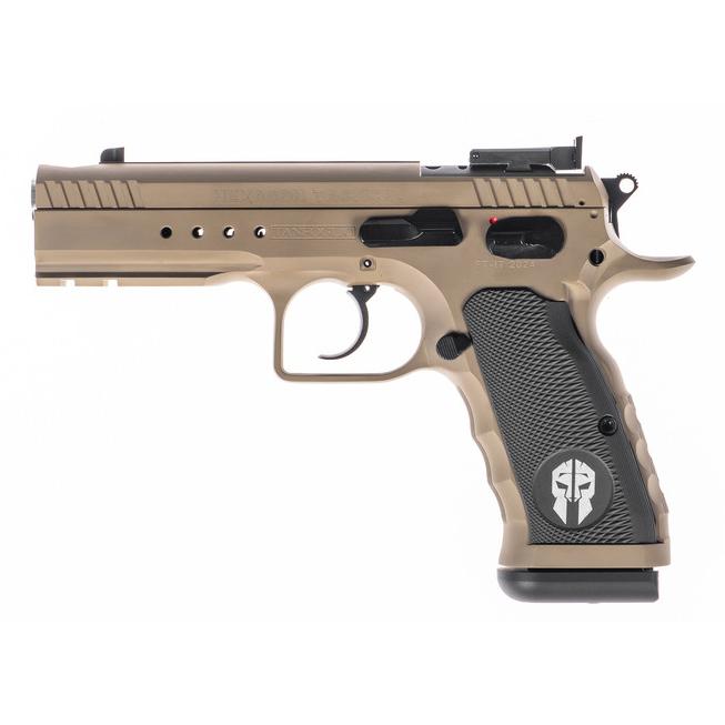 Tanfoglio TFHEXT9 Hexagon Tactical 9mm 4.45" 17Rnd Steel/Alum Grips - View 2