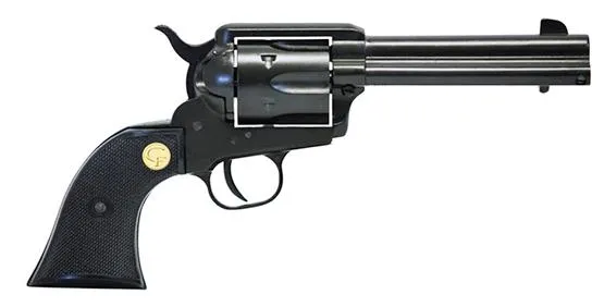 Chiappa 1873 SAA CF340250D 22LR/22WMR Dual Cylinder Revolver 4.75in - View 2