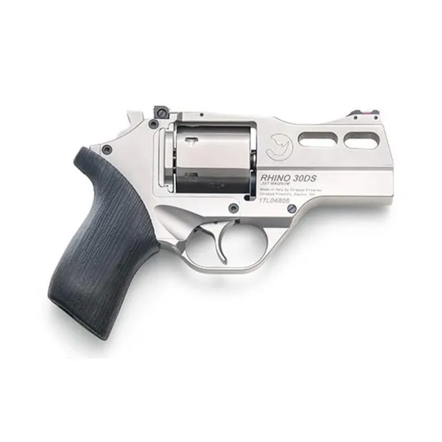 Chiappa 340.290 Rhino 30DS 357 Mag Revolver 3" Nickel 6Rd FO Sight - View 2