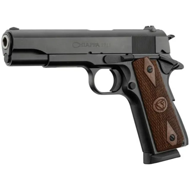 Chiappa 1911 Field Grade Pistol 45 ACP 5 in. Black w/ Walnut Grips 8 rd. - View 2