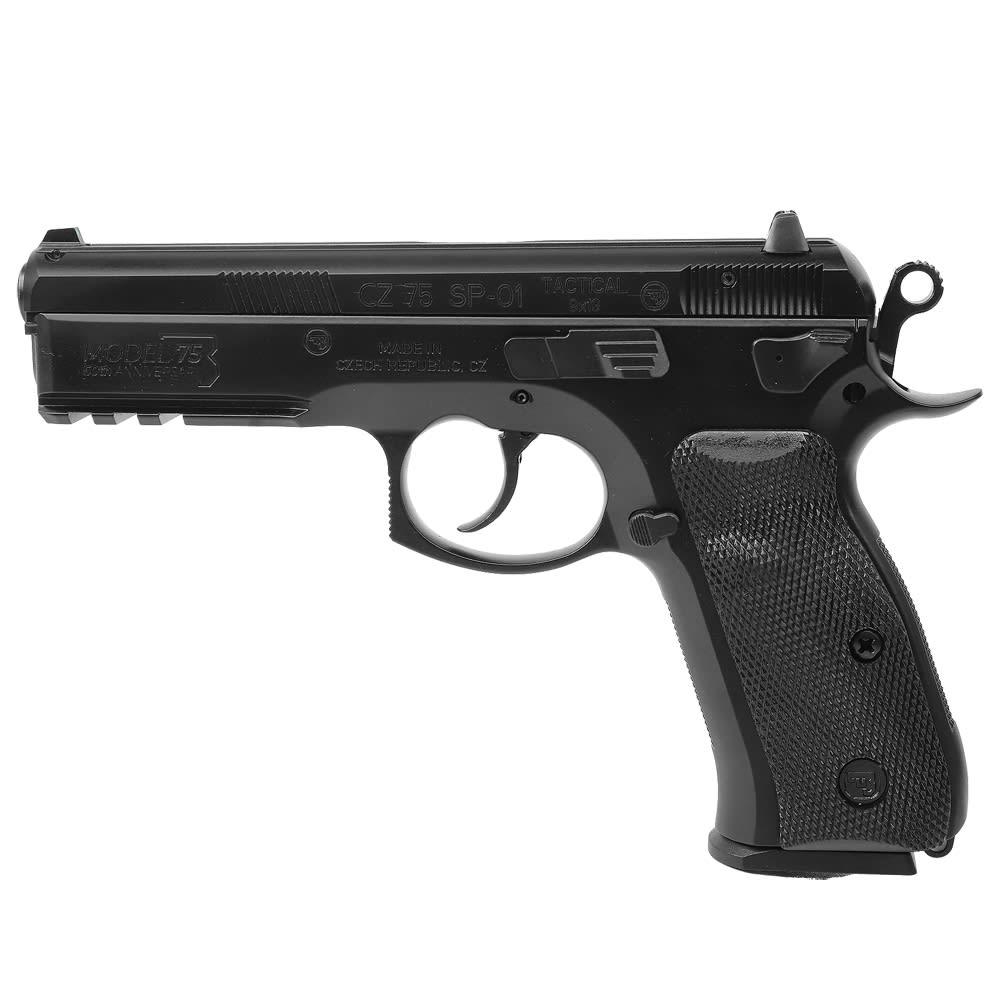 CZ 75 SP-01 Tactical 50th Anniversary Elite Pistol 9 mm 4.6 in. Black w/Ambi Decocker 10 rd. - View 2