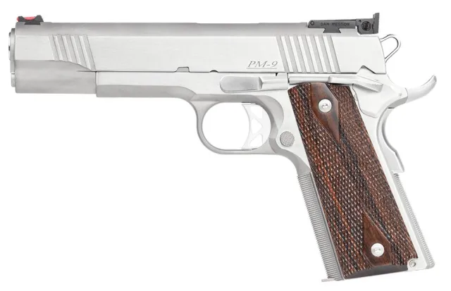 Dan Wesson PM-9 Stainless 9mm 5" Barrel 9rd Wood Grips - View 2
