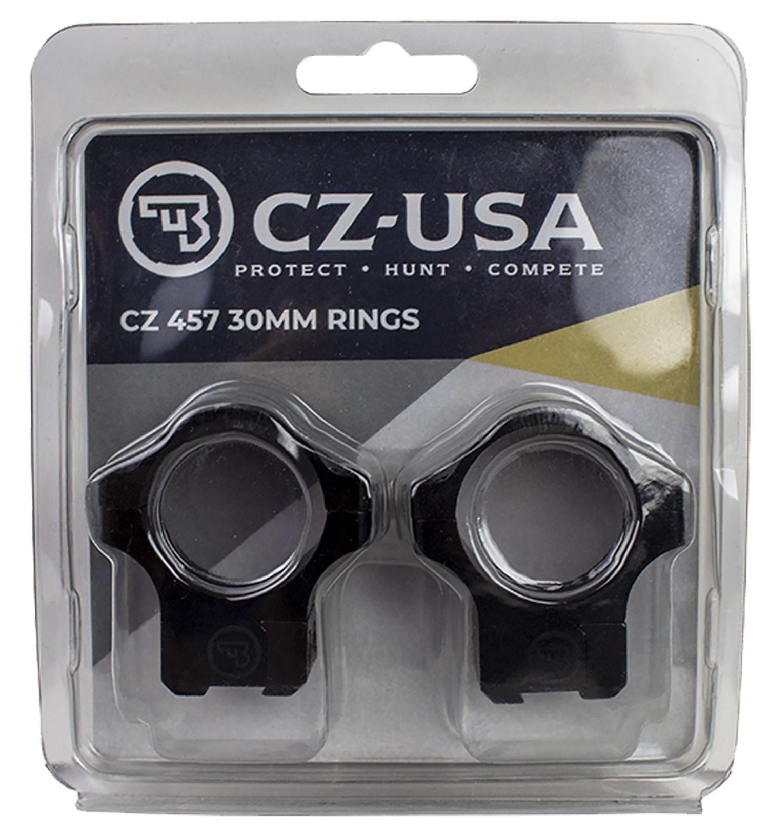 CZ-USA 40087 30mm Medium Rings Blued for CZ 455/457 Rifles - View 2