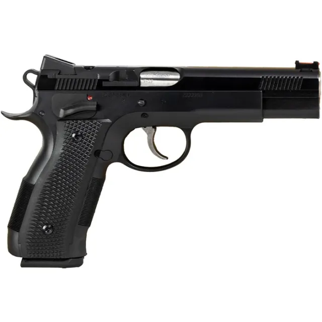 CZ A01-SD Custom 9mm Luger Pistol 4.93" Bull Barrel Fiber Optic Sights - View 2
