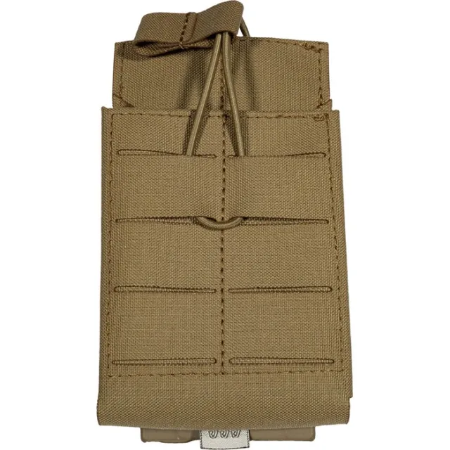 Grey Ghost Gear 1053-14 Single 7.62 Mag Panel Coyote Brown MOLLE Pouch - View 2