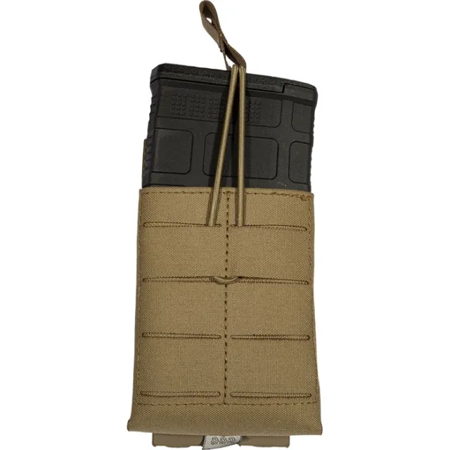Grey Ghost Gear 1053-14 Single 7.62 Mag Panel Coyote Brown MOLLE Pouch - View 3