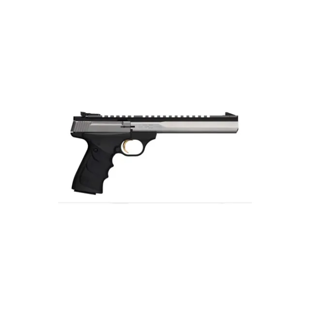 Browning Buck Mark Contour 22 LR 10+1 7.25" Barrel, Matte Stainless Slide, Matte Black Frame, Finger Grooved Ultragrip RX Grip - View 2