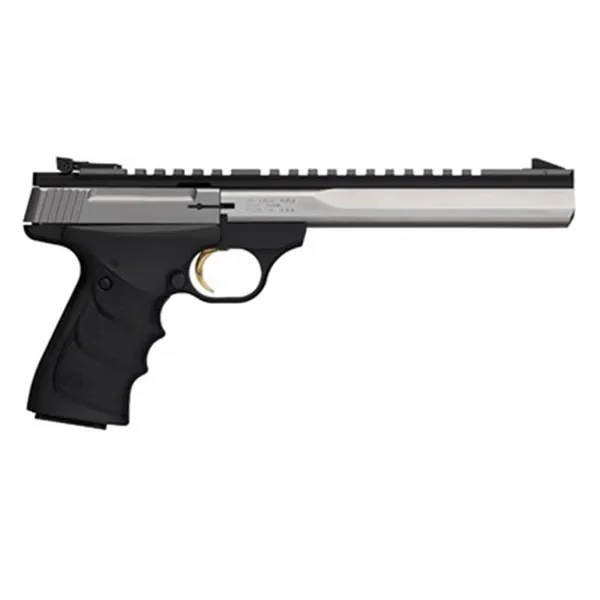 Browning Buck Mark Contour 22 LR 10+1 7.25" Barrel, Matte Stainless Slide, Matte Black Frame, Finger Grooved Ultragrip RX Grip - View 3