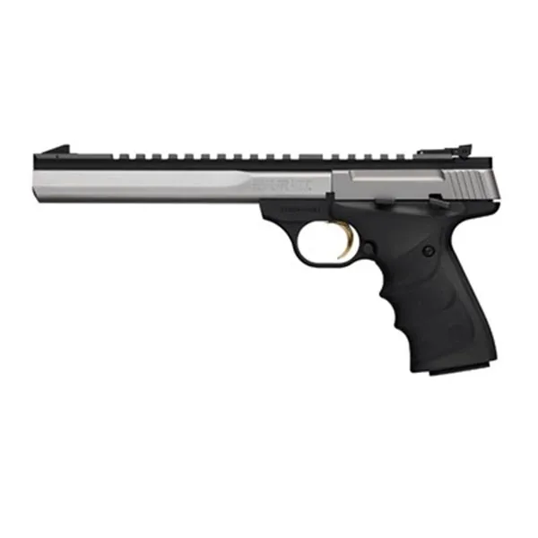 Browning Buck Mark Contour 22 LR 10+1 7.25" Barrel, Matte Stainless Slide, Matte Black Frame, Finger Grooved Ultragrip RX Grip - View 4
