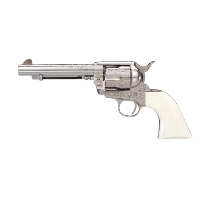 Taylor's & Company 200067 1873 Outlaw Legacy 45 Colt 5.5" Nickel Revolver - View 2