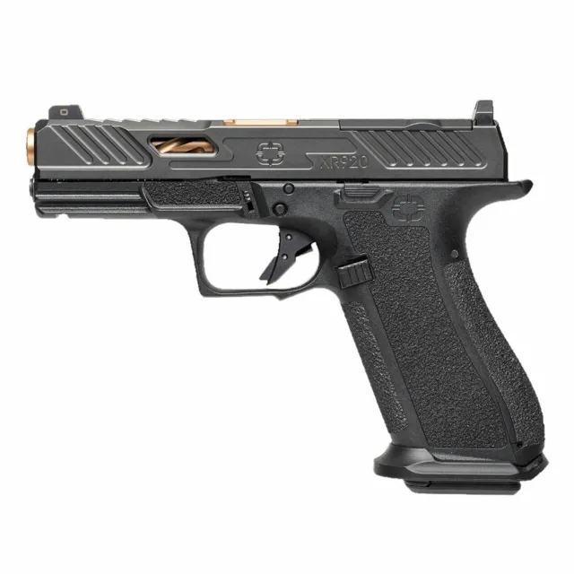 Shadow Systems XR920 Elite Optic Cut Handgun 9mm Luger 17rd Magazine 4 Bronze Barrel Black Grip - View 2