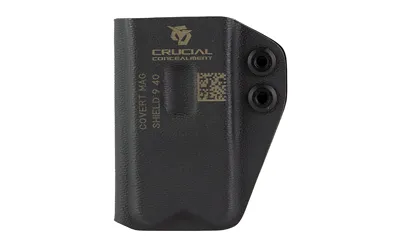 Crucial Concealment 1037 Covert Mag Pouch, Kydex, Ambidextrous, Black - View 3