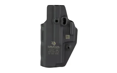 Crucial Concealment 1154 Covert IWB Holster, Kydex, Ambidextrous, Black - View 3