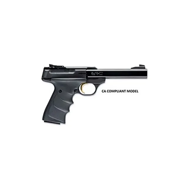 Browning 051407490 Buck Mark Standard *CA Compliant 22 LR 10+1 5.50" Slab Side Barrel, Matte Black Serrated Steel Slide & Aluminum Frame, Black Overmolded Grips - View 2
