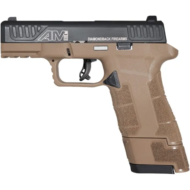 Diamondback DBAM29 Sub-Compact 9mm Pistol, 3.5" Barrel, Polymer Frame, 3-Dot Sights - View 3