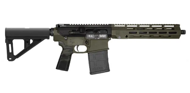 Diamondback DB1280W281 DB10 8.6 Blackout 12" Black/ODG Pistol 20+1 - View 2