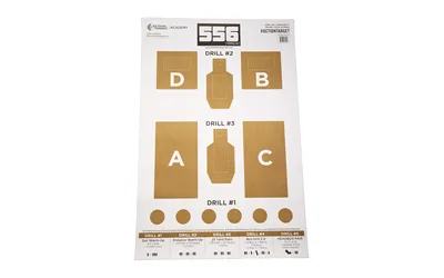 Action Target GS-556TRALAB-100 Training Lab Target, Brown/White, 100/Box - View 2