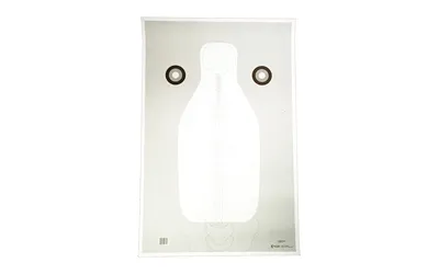 FBI Q Vital Anatomy V2 Training Target 23x35 Inch Black White Gray 100-Pack - View 2