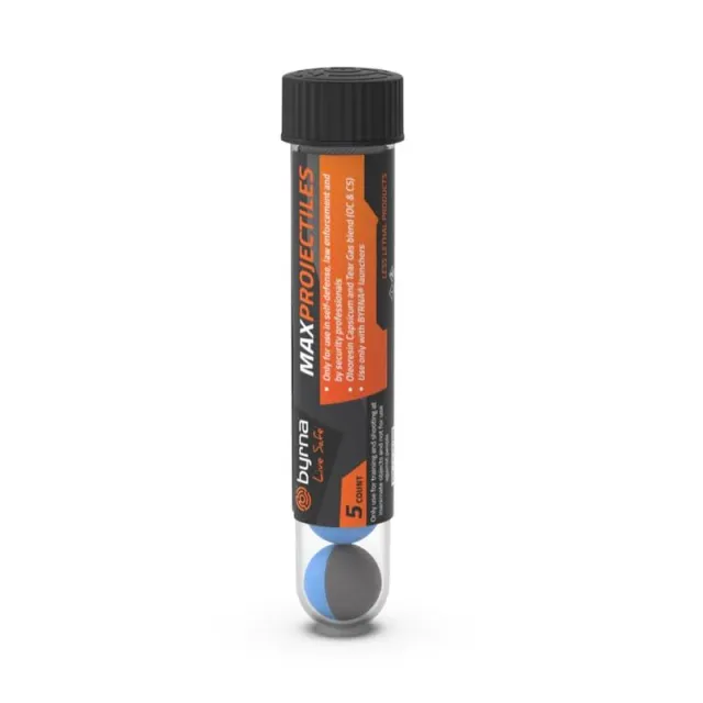 Byrna HH68316 Max Projectiles 5ct Gray/Blue OC CS Blend - View 2